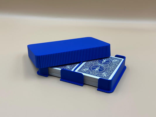 3D Printed Double Playing Card Deck Holder: Home & Travel Organizer