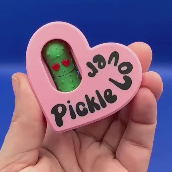 Pickle Lover Valentine Gift Set with Heart Shaped Box